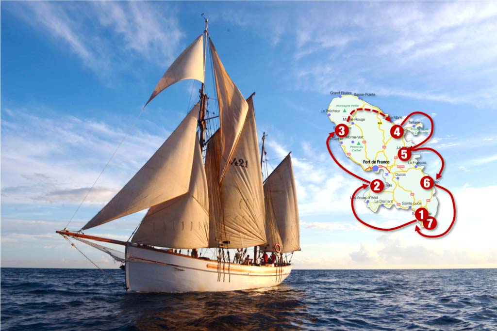 Tour De La Martinique A Bord D Un Magnifique Voilier Traditionnel Voyager Vrai